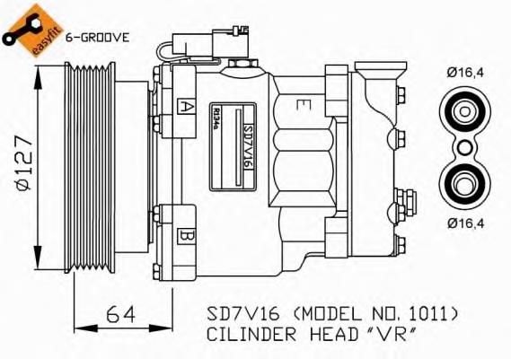 32280 NRF compressor de aparelho de ar condicionado