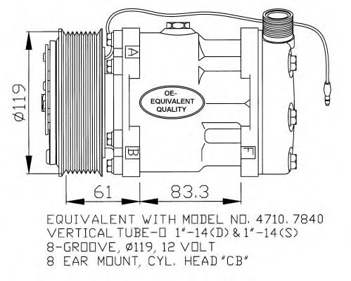 32132 NRF compressor de aparelho de ar condicionado