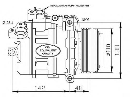 Compressor de aparelho de ar condicionado BMW X5 E53