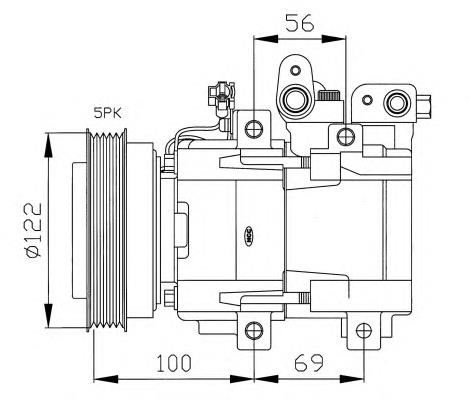 977013A570 Hyundai/Kia compressor de aparelho de ar condicionado