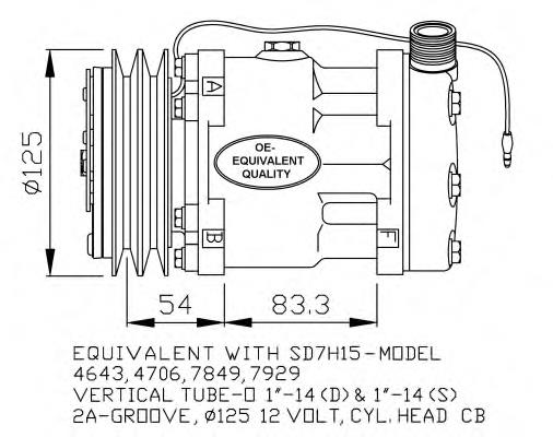 Compressor de aparelho de ar condicionado 32130 NRF