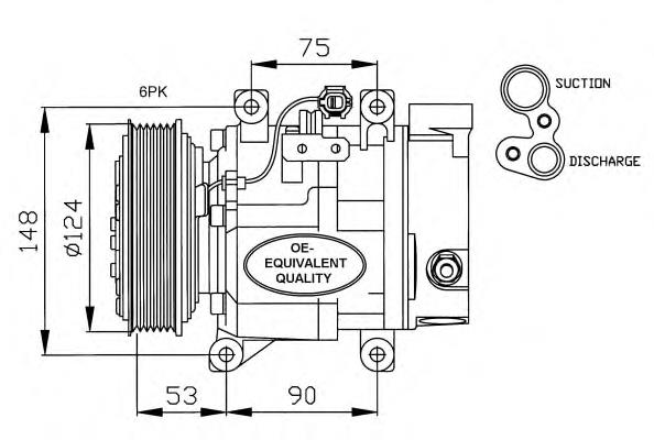 92600AU01B Nissan compressor de aparelho de ar condicionado