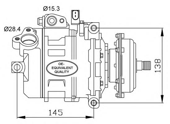 VNAK087 AVA compressor de aparelho de ar condicionado