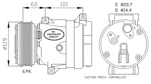 32102 NRF compressor de aparelho de ar condicionado