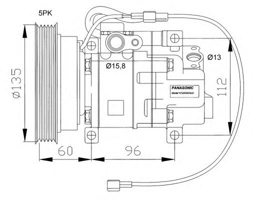 BK6E61K00 Mazda compressor de aparelho de ar condicionado