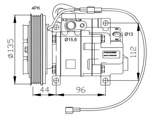 32095 NRF compressor de aparelho de ar condicionado