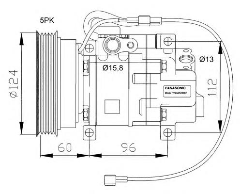 32099 NRF compressor de aparelho de ar condicionado