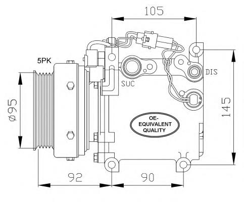 32100 NRF compressor de aparelho de ar condicionado