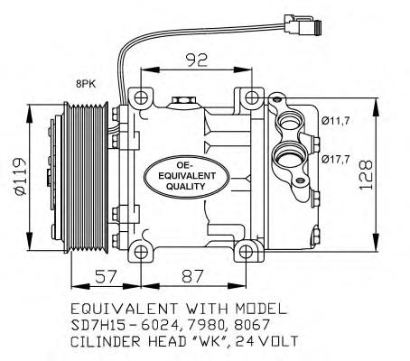 ACP 117 000S Mahle Original compressor de aparelho de ar condicionado