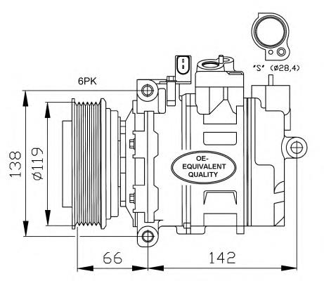 32111 NRF compressor de aparelho de ar condicionado