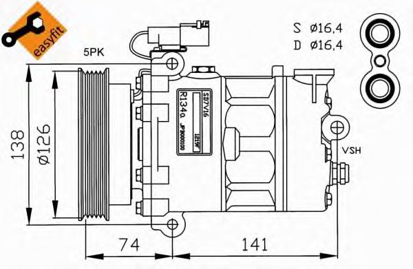 JPB000150 Rover compressor de aparelho de ar condicionado