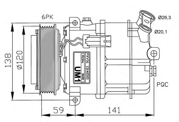 32191 NRF compressor de aparelho de ar condicionado