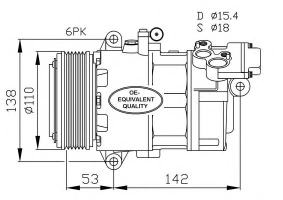 32184 NRF compressor de aparelho de ar condicionado
