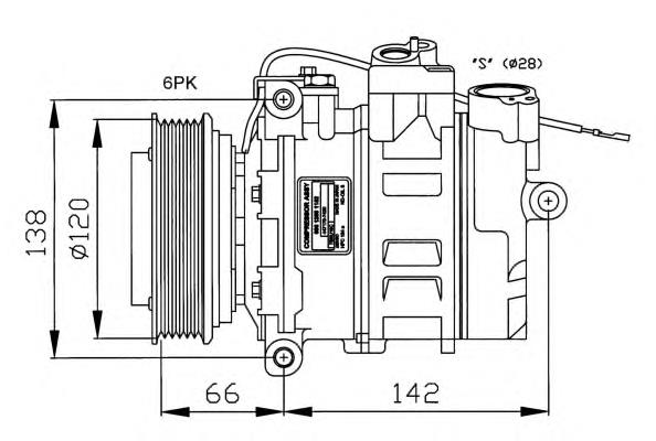 32177 NRF compressor de aparelho de ar condicionado