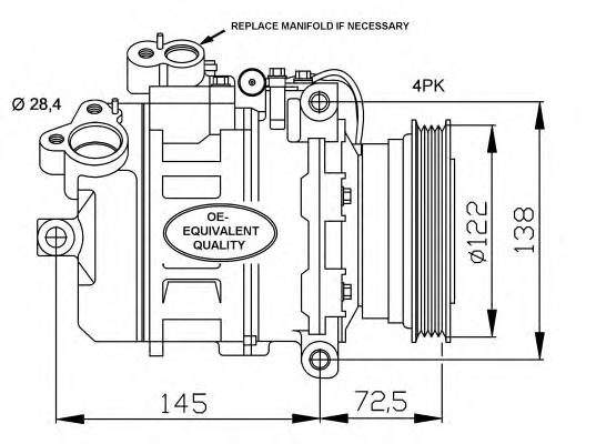 32519 NRF compressor de aparelho de ar condicionado