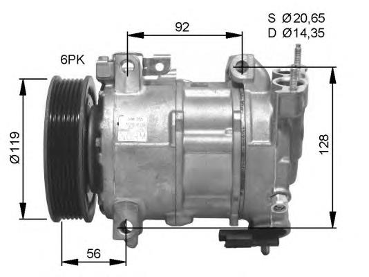 5712KS1 Polcar compressor de aparelho de ar condicionado