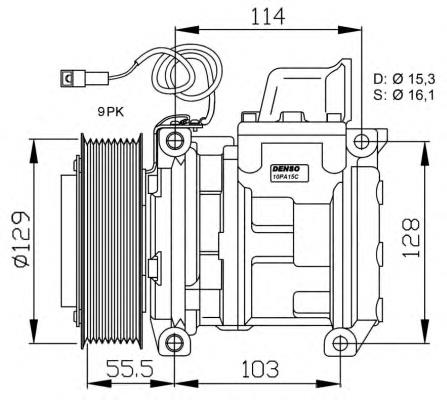 A5412301011 Mercedes compressor de aparelho de ar condicionado