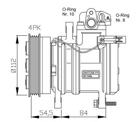 32439 NRF compressor de aparelho de ar condicionado