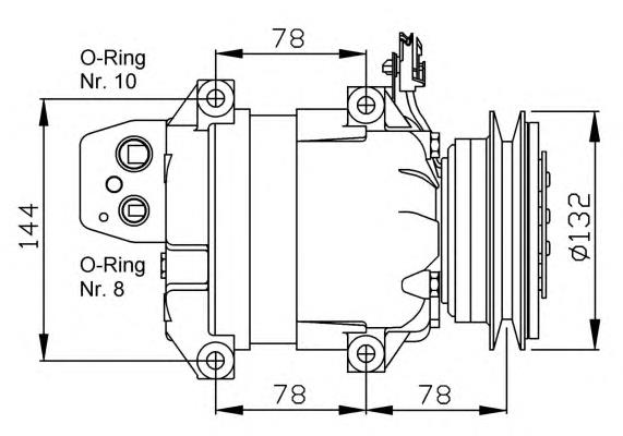 Compressor de aparelho de ar condicionado para KIA Pregio (TB)