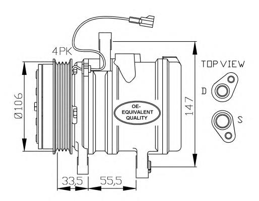 670017 ERA compressor de aparelho de ar condicionado