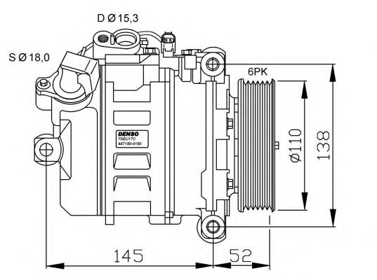 813413 VALEO compressor de aparelho de ar condicionado