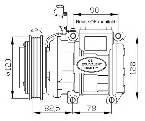 Compressor de aparelho de ar condicionado para KIA Carnival (GQ)