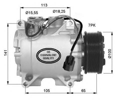 32448 NRF compressor de aparelho de ar condicionado