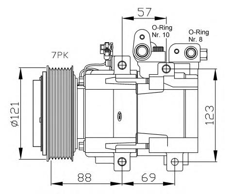 ACP831 Lucas compressor de aparelho de ar condicionado