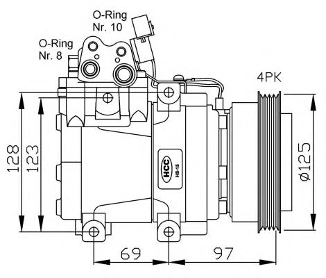 811150 VALEO compressor de aparelho de ar condicionado