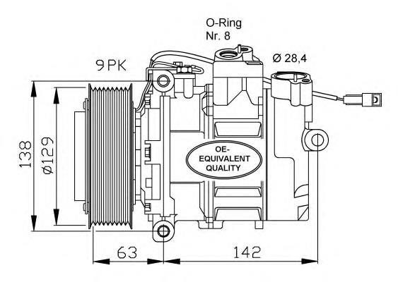32413 NRF compressor de aparelho de ar condicionado