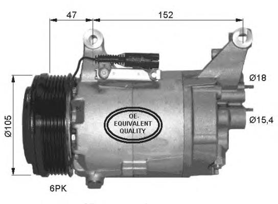 ACP32000S Mahle Original compressor de aparelho de ar condicionado