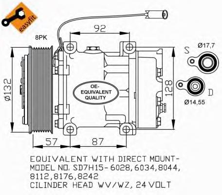 130905 ACR compressor de aparelho de ar condicionado