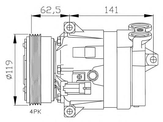 32421 NRF compressor de aparelho de ar condicionado