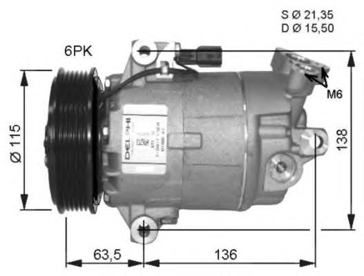 32482 NRF compressor de aparelho de ar condicionado