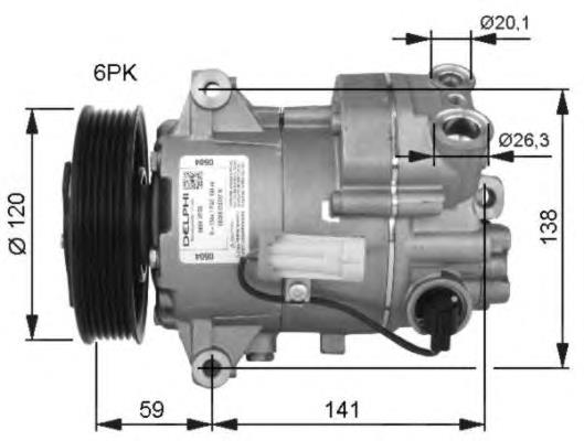 13271264 R MSG Rebuilding compressor de aparelho de ar condicionado