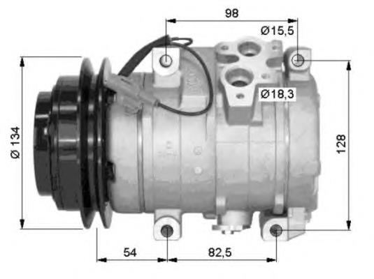 ACP982000S Knecht-Mahle compressor de aparelho de ar condicionado