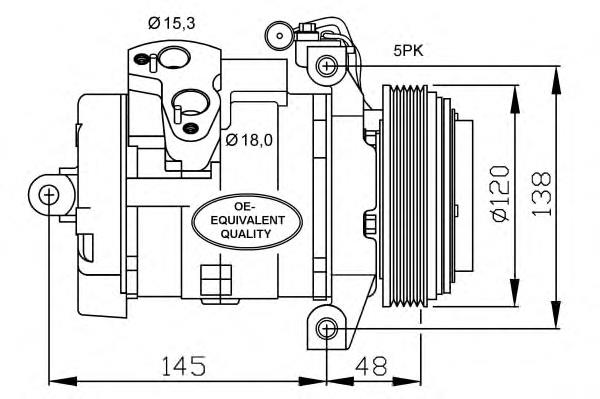 32470 NRF compressor de aparelho de ar condicionado