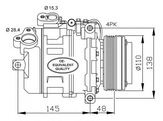 32465 NRF compressor de aparelho de ar condicionado