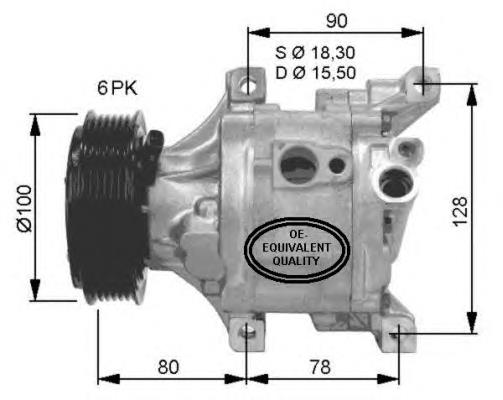 71722316 Chrysler compressor de aparelho de ar condicionado