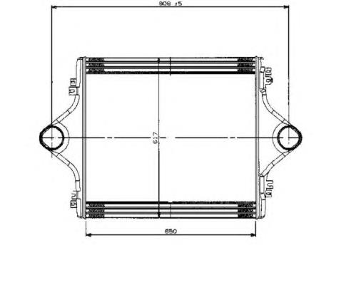 309005 NRF radiador de intercooler