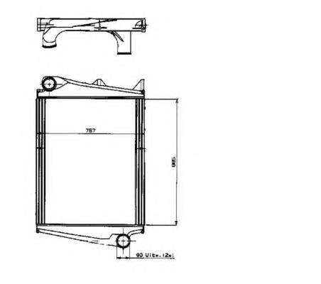 309003 NRF radiador de intercooler