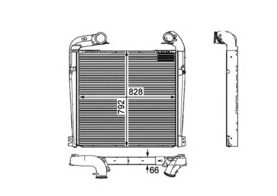 1769483 Scania radiador de intercooler