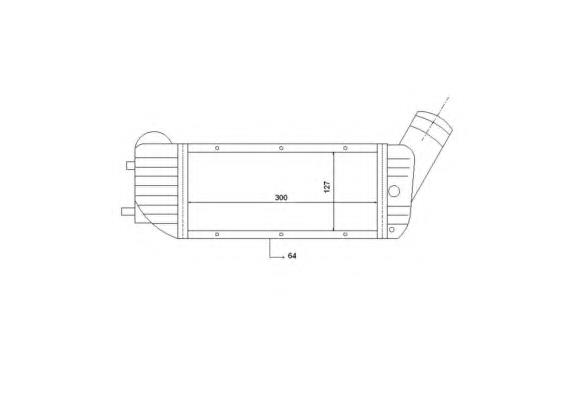 30894 NRF radiador de intercooler