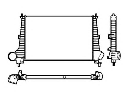 30845 NRF radiador de intercooler