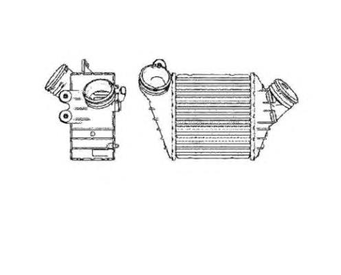 1C0145803G VAG radiador de intercooler