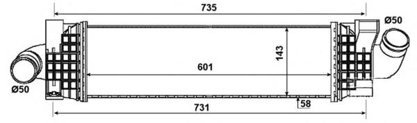 1423959 Ford radiador de intercooler