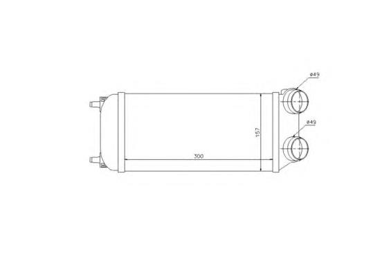 30904 NRF radiador de intercooler