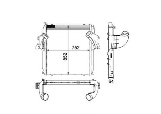 Radiador de intercooler 30905 NRF