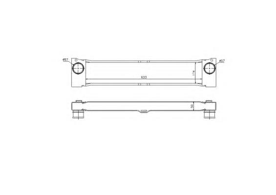 30902 NRF radiador de intercooler