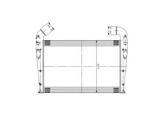 Radiador de intercooler 309191 NRF